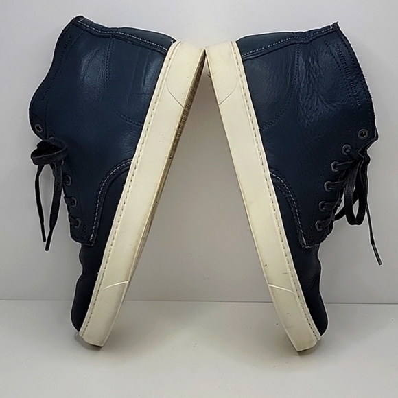Wolverine | Navy blue leather chukka boots | MENS 10 - Picture 8 of 10